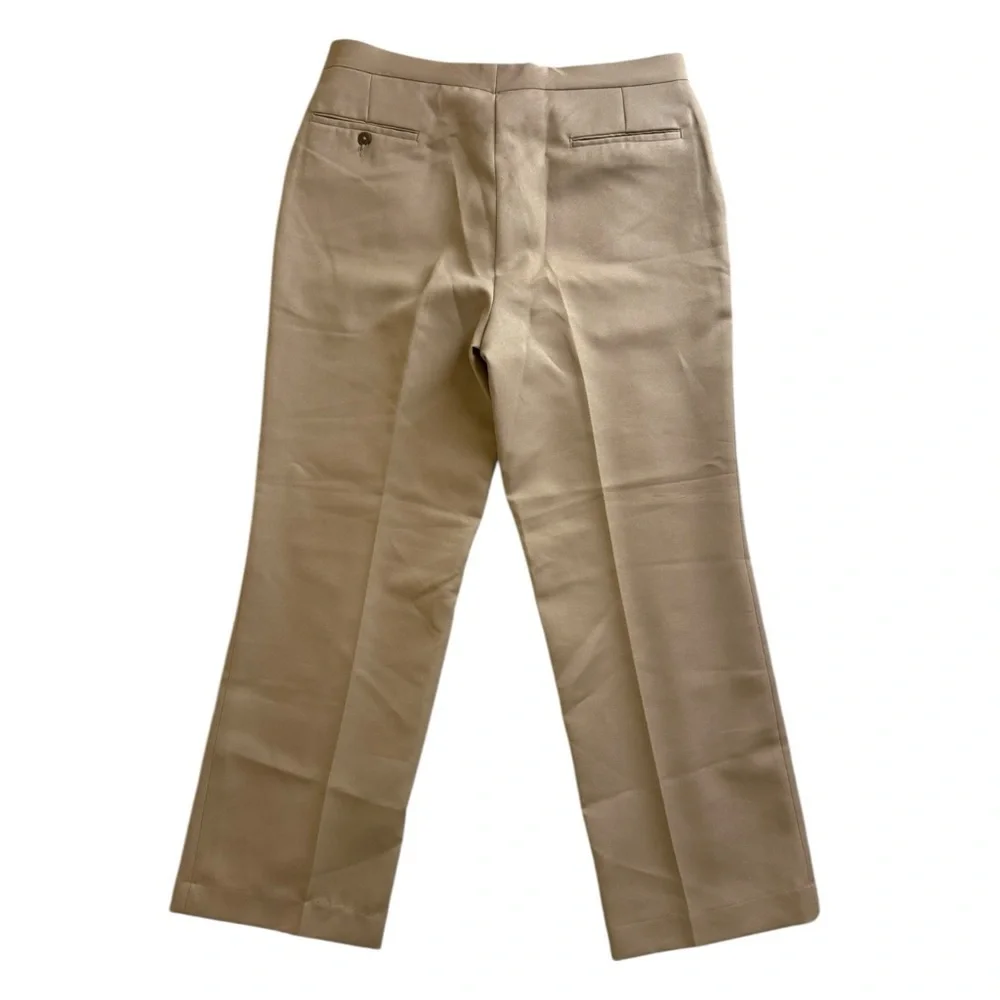 Botany 500 Men’s Dress Pants Slacks Size 36 M Tan Flat Front 4 Pocket Poly